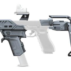 KIT STABILISATEUR RECOVER S-PRO MG COMPLET POUR GLOCK - NOIR