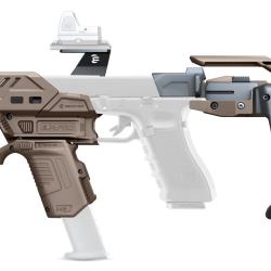 KIT STABILISATEUR RECOVER S-PRO MG COMPLET POUR GLOCK - TAN