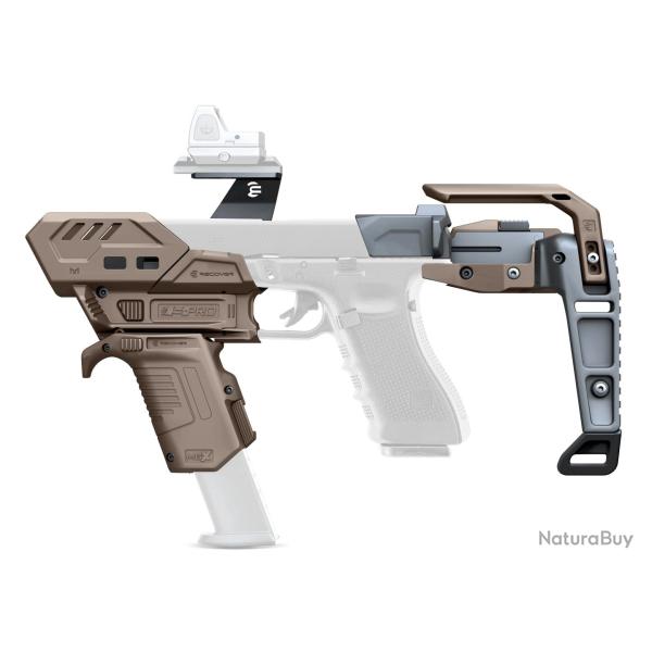 KIT STABILISATEUR RECOVER S-PRO MG COMPLET POUR GLOCK - TAN
