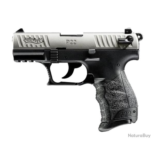 PIST P22Q STANDARD WALTHER 3,42'' CAL 22LR, 10 COUPS - NICKEL