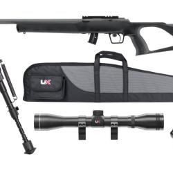 PACK 1 REGENT RBA 1 CAL 22LR 10 COUPS 20'' (BIPIED, 4X32, MONTAGE ET FOURREAU)