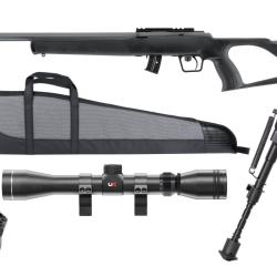 PACK 2 REGENT RBA 1 CAL 22LR 10 COUPS 20'' (BIPIED, 3-9X40, MONTAGE ET FOURREAU)