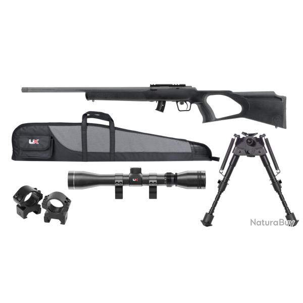 PACK 2 REGENT RBA 1 CAL 22LR 10 COUPS 20'' (BIPIED, 3-9X40, MONTAGE ET FOURREAU)