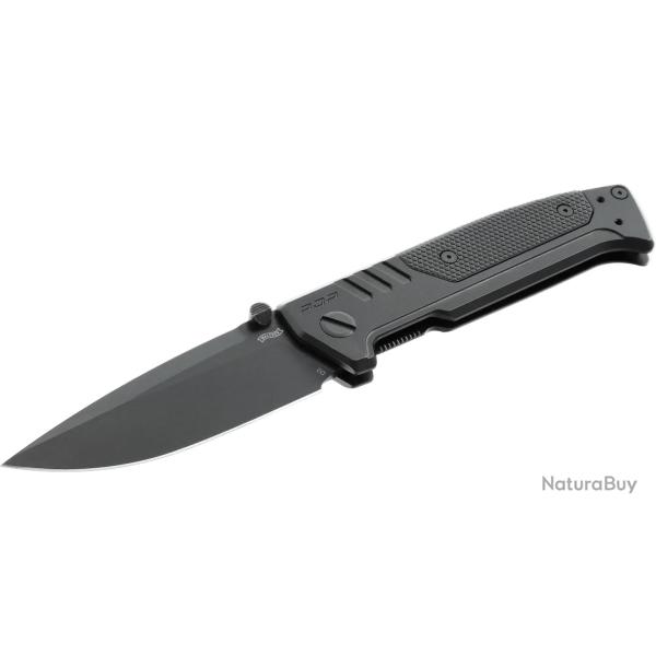 COUTEAU PLIANT WALTHER PDP STEEL FRAME SPEARPOINT BLACK