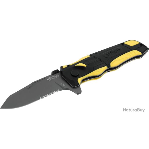 COUTEAU WALTHER PRO RESCUE KNIFE JAUNE