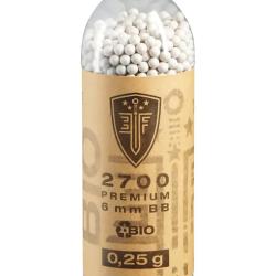 BILLES BBS 6MM ELITE FORCE BIO BLANCHE 0.25G BOUTEILLE X2700