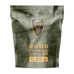 BILLES BBS 6MM ELITE FORCE BLANCHE 0.25G SACHET X2500