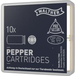 CART 9 MM PA GAZ PEPPER WALTHER X10