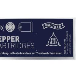 CART 9 MM R GAZ PEPPER WALTHER X10