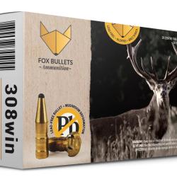 CART SANS PLOMB FOX BULLETS 308WIN FOX CLASSIC HUNTER 150 GR (PAR BOITE DE 20)