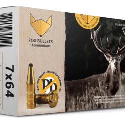 CART SANS PLOMB FOX BULLETS 7X64 FOX CLASSIC HUNTER 130 GR (PAR BOITE DE 20)