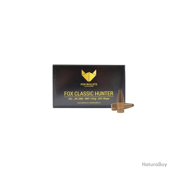 OGIVES SANS PLOMB FOX CLASSIC HUNTER .30 (.308) 110 GR - 50 PIECES