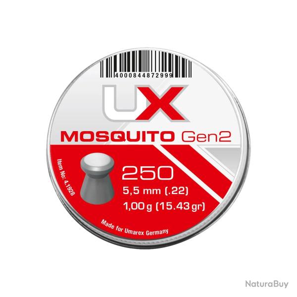 PLOMB PLAT UX MOSQUITO GEN2 CAL 5.5 MM 1.00G CDTNMT 5X250
