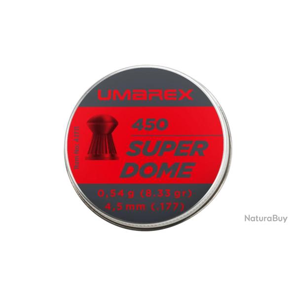 PLOMB SUPERDOME UMAREX TETE RONDE CAL 4.5 MM 0.54G X450