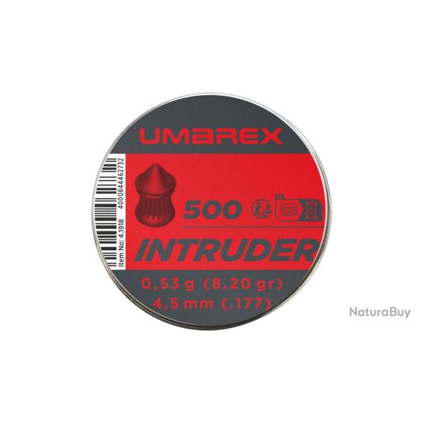 PLOMB UMAREX INTRUDER POINTU CAL 4.5 MM 0.52 G X500