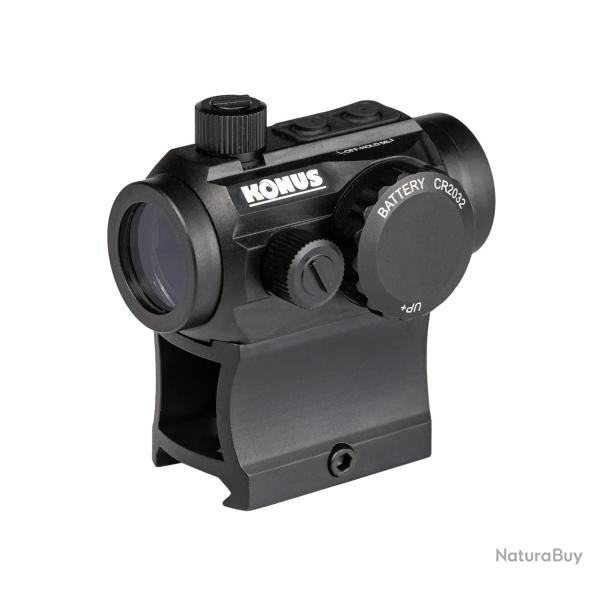 VISEUR KONUS SIGHT PRO NUCLEAR 1X22 3 MOA AVEC MONTAGE DOUBLE : HAUT ET BAS