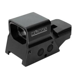 VISEUR KONUS SIGHT PRO R8 1X40 8 RETICULES LUMINEUX INTERCHANGEABLES ROUGE-VERT