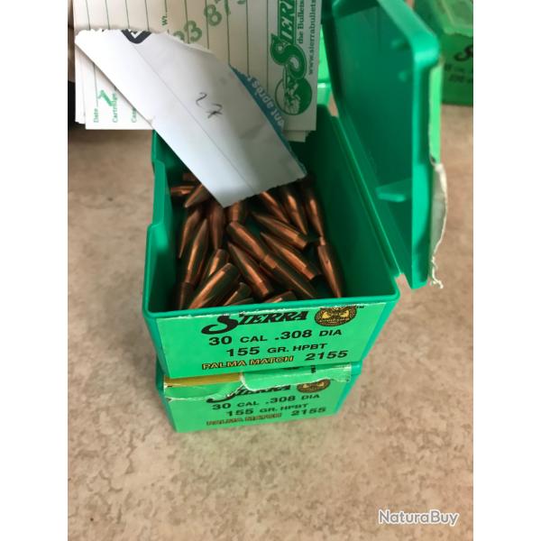 308 palma match 155 grain sierra ogives