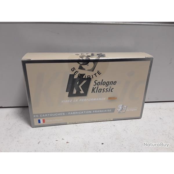 X20 balles Sologne klassic cal.30R blaser NOSLER BT 180gr