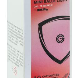 Cartouches &agrave; balles SAPL gomm-cogne light cal.12/50 par 10