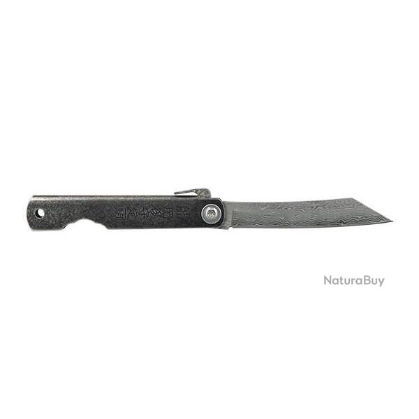Couteau Pliant Higonokami JKR Damas Gris