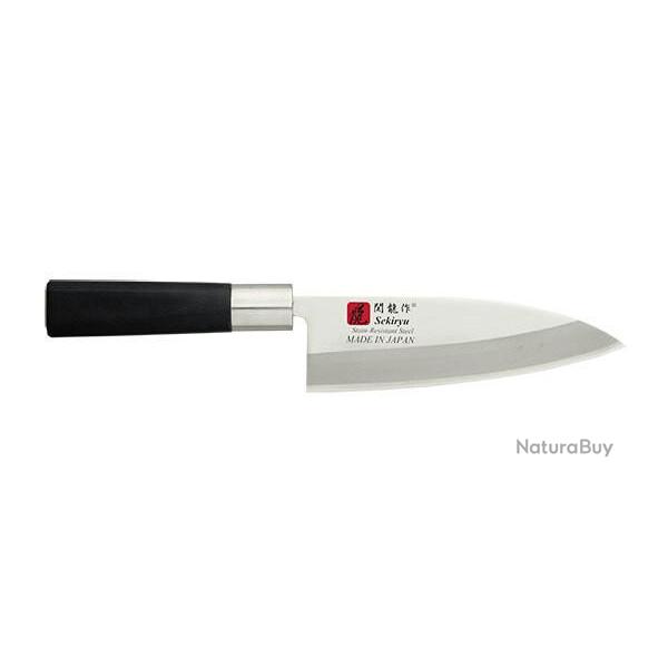 Couteau � D�couper SekiRyu Deba - Lame 150mm Manche Noir