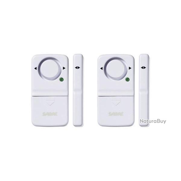2 Alarmes magn�tiques pour porte et fen�tre Sabre Red