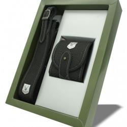 PACK BRETELLE ET POCHETTE A 7 BALLES RISERVA NOIR EFFET CARBONE