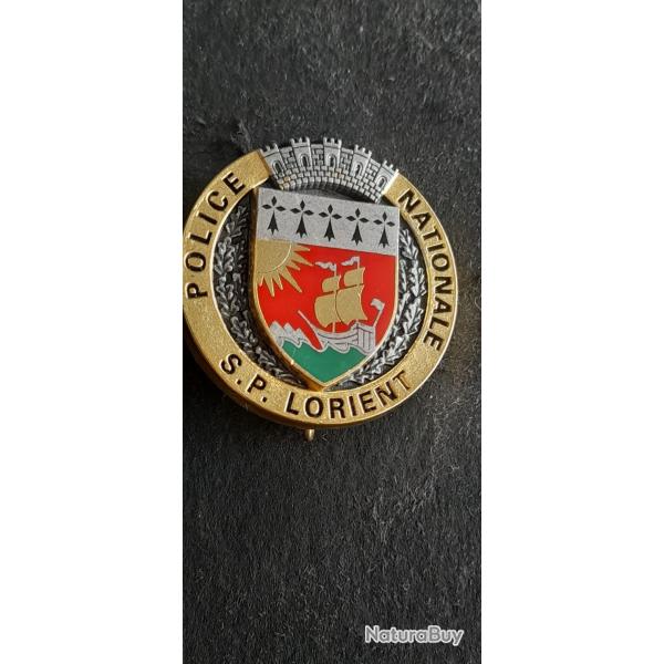 INSIGNE POLICE NATIONALE LORIENT