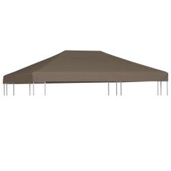 Toile sup&eacute;rieure de gazebo 310 g/m&sup2; 3x4 m Taupe