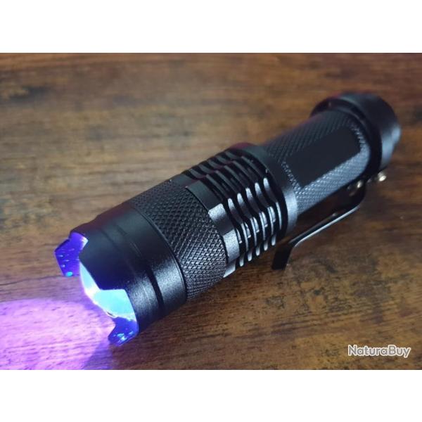 Lampe de Poche Ultraviolet 395nm LED Lumi�re Noire Torche
