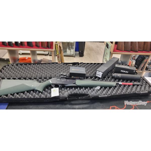 Pack 2026 Carabine Winchester SXR2 stealth cal 30-06 + point rouge + silencieux