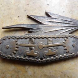 INSIGNE GENERAL TROUPES MOTORISEES CHAR DE COMBAT ANCIEN argent&eacute; ww2 Fran&ccedil;ais blind&eacute; cavalerie
