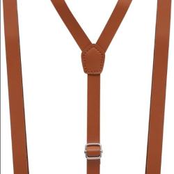 Bretelles En Cuir Pu Marron Pour Hommes R&eacute;glables pour la Chasse