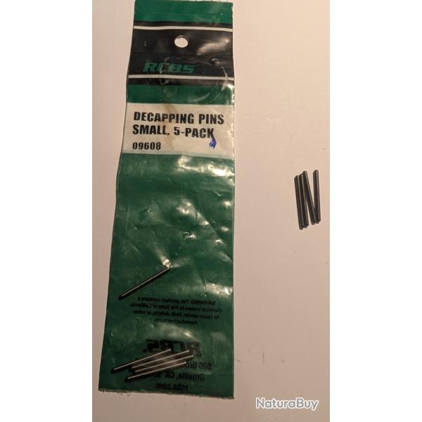 1 pochette RCBS d' aiguilles de d�samor�age +4 aiguilles  LEE