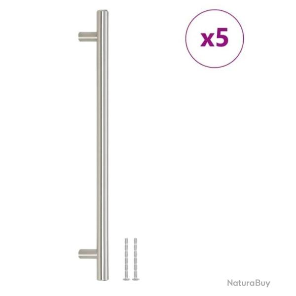 Poign�es armoire acier inoxydable argent 224 mm design moderne durable