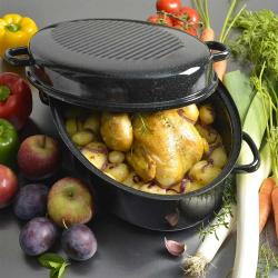 Roaster acier &eacute;maill&eacute; ultra-l&eacute;ger