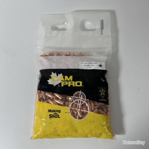 Cam Pro Ogives Plomb Cuivre FCP9 RN 115gr diam�tre .355 x500