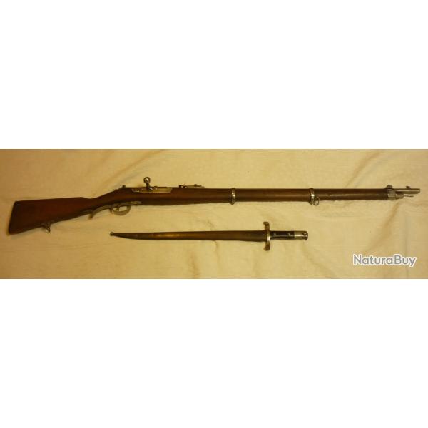 KROPATSCHEK 1886  8MM BON ETAT avec ba�onette