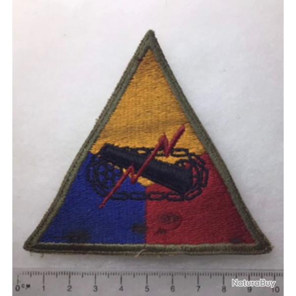 3/3 WWII US Armored forces school. Armor center patch army Military (sans chiffre)