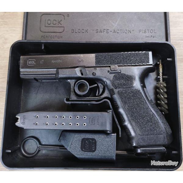 Pistolet GLOCK 17 Gen 3 - Contrat Police Belge - Grip tape - Cal. 9x19 (Occasion)