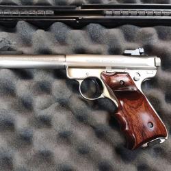 Pistolet semi-automatique RUGER MARK II TARGET INOX - Cal .22 LR (Occasion)
