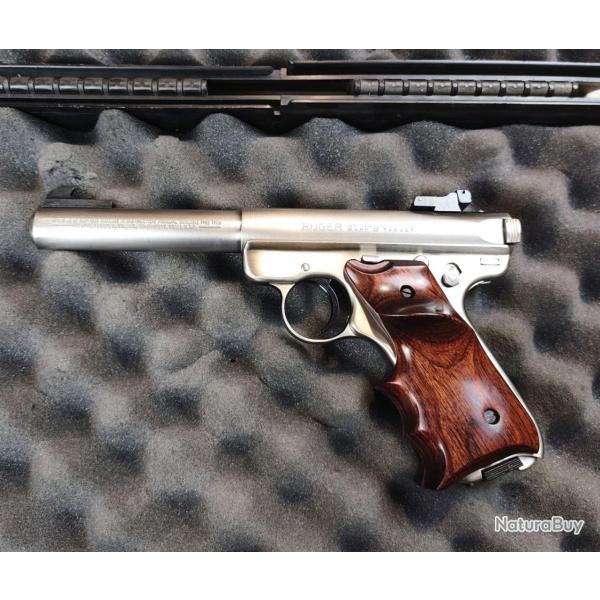 Pistolet semi-automatique RUGER MARK II TARGET INOX - Cal .22 LR (Occasion)