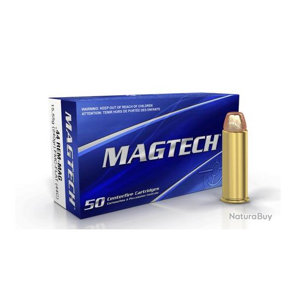 Munitions 44 rem Mag Magtech FMJ FLAT par 50