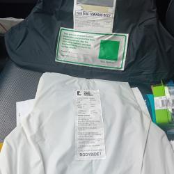 Ench&egrave;re lot de 2 plaques balistiques 3a contre les armes de poings et les lames 44X28 cm et 34x30 cm