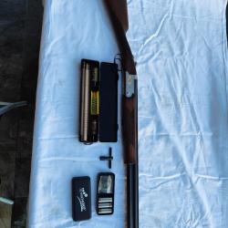 Fusil superpos&eacute; FAIR Classic cal 20/76 canon 68 cm + un lot de plus de 400 cartouches