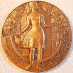 M&eacute;daille bronze La Madelon Andrei Hommage anciens combattants WWI - SDB25MED016