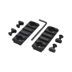 Set de rails (x2) Picatinny M-LOK 5 slots (DragonPro)