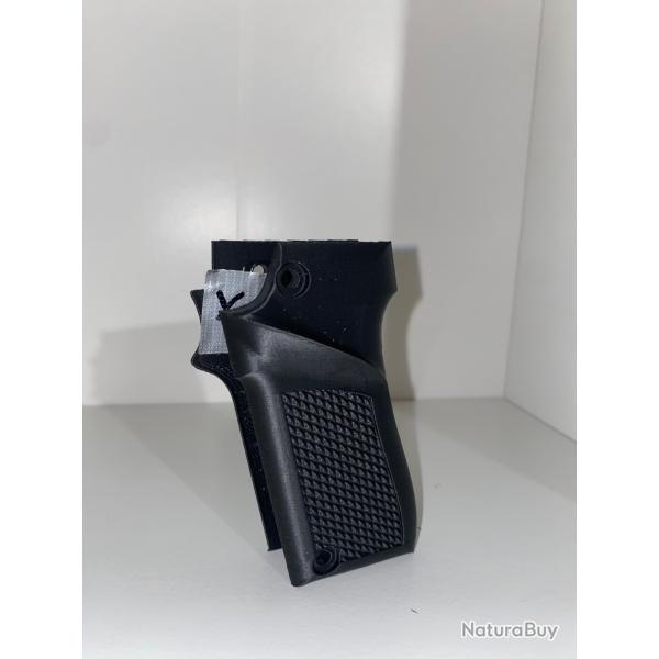 (N�X1) Crosse noire droitier pour pistolet Unique 22lr mod�le D et E.