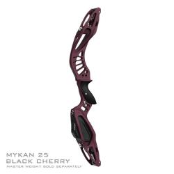 MYBO - Poign&eacute;e Barebow MYKAN 25" CERAKOTE GAUCHER (LH) BLACK CHERRY